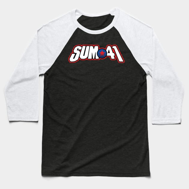 SUM 41 logo Baseball T-Shirt by Lula Pencil Art